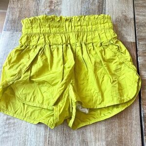 Free People Movement The Way Home Shorts Chartreuse color Size XS